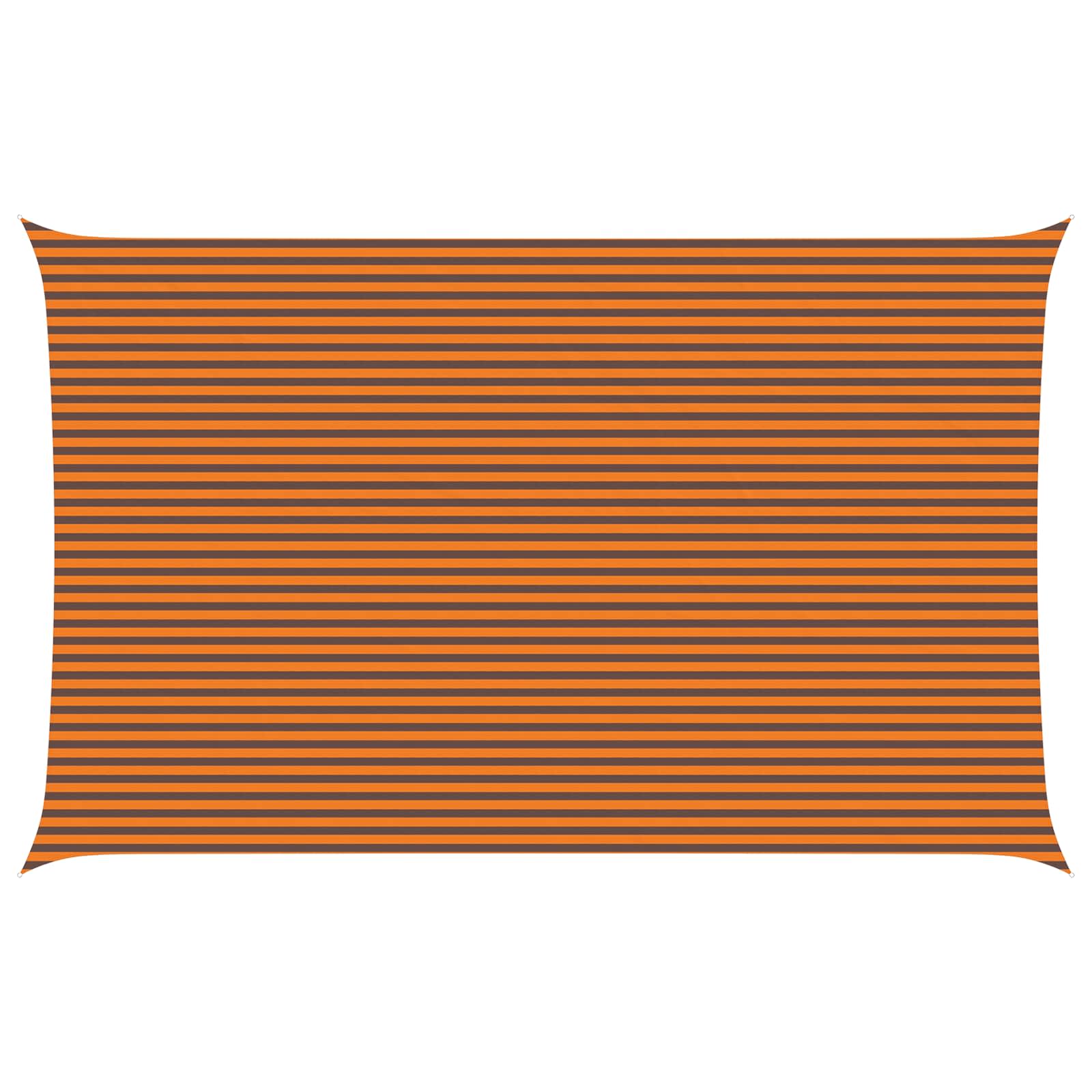 Zonneschaduwzeil Oranje en Bruin 8 x 5 m 100% Polyester Oxford image 2