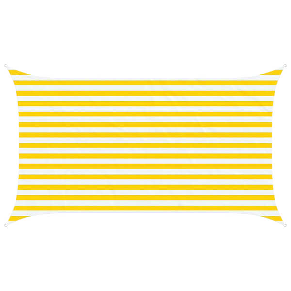 vidaXL P&auml;ikesepuri Kollane ja Valge 3,5 x 2 m 100% pol&uuml;ester Oxford