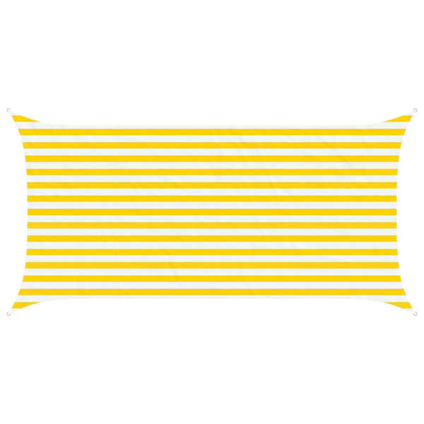 vidaXL P&auml;ikesepuri Kollane ja Valge 4 x 2 m 100% pol&uuml;ester Oxford