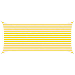vidaXL P&auml;ikesepuri Kollane ja Valge 4,5 x 2 m 100% pol&uuml;ester Oxford