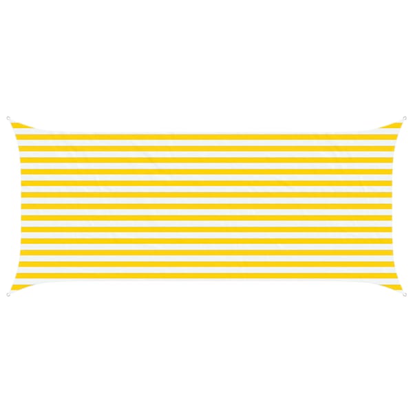 vidaXL P&auml;ikesepuri Kollane ja Valge 4,5 x 2 m 100% pol&uuml;ester Oxford