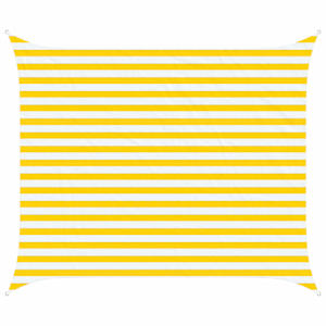 vidaXL P&auml;ikesepuri Kollane ja Valge 2,5 x 3 m 100% pol&uuml;ester Oxford