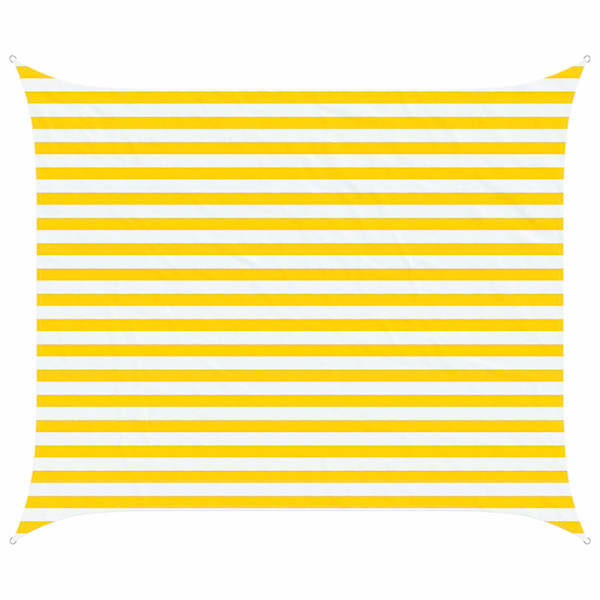 vidaXL P&auml;ikesepuri Kollane ja Valge 2,5 x 3 m 100% pol&uuml;ester Oxford