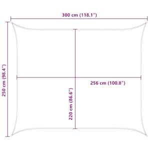Sluneční plachta Žlutá a bílá 2,5 x 3 m 100% polyester Oxford - obrázek 10