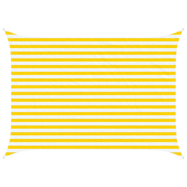 vidaXL P&auml;ikesepuri Kollane ja Valge 3,5 x 2,5 m 100% pol&uuml;ester Oxford