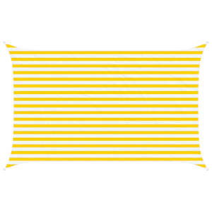 vidaXL P&auml;ikesepuri Kollane ja Valge 4 x 2,5 m 100% pol&uuml;ester Oxford