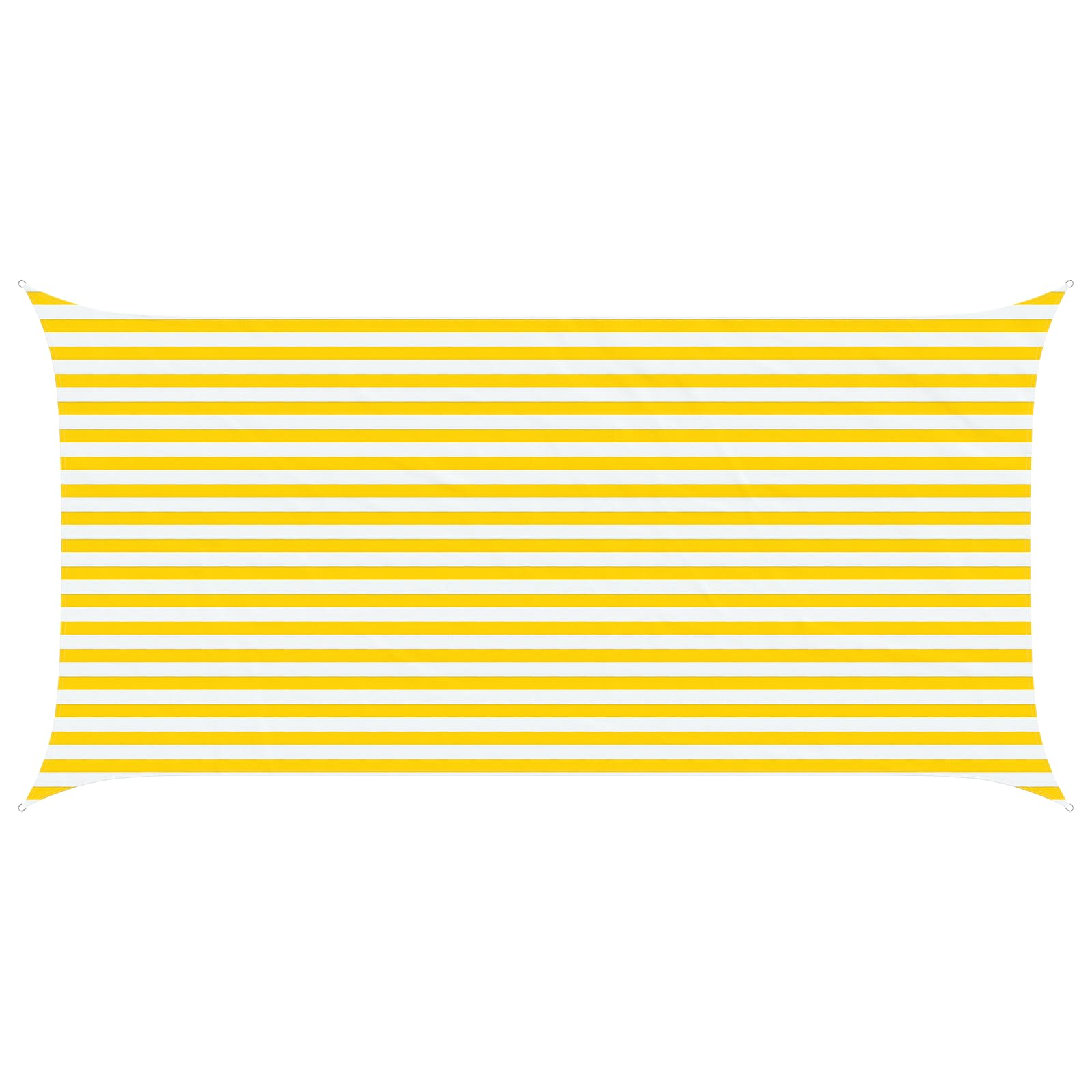 Zonneschaduwzeil Geel en Wit 5 x 2,5 m 100% Polyester Oxford image 2