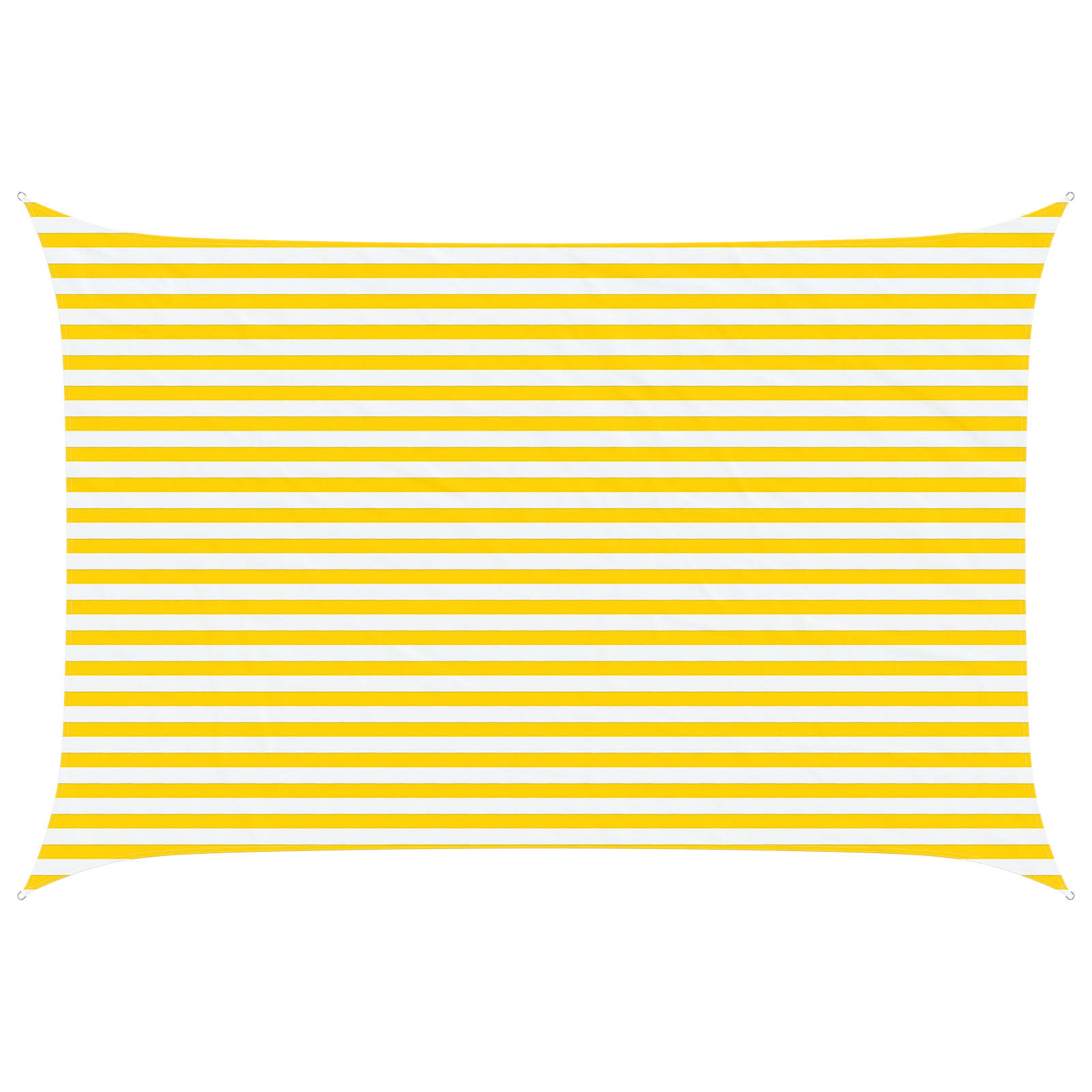 Zonneschaduwzeil Geel en Wit 4,5 × 3 m 100% Polyester Oxford image 2