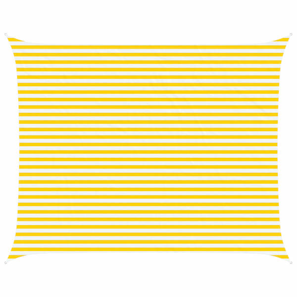vidaXL P&auml;ikesepuri Kollane ja Valge 5 x 4 m 100% pol&uuml;ester Oxford