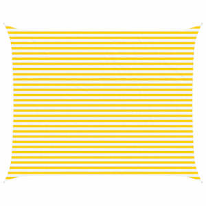 Sluneční plachta Žlutá a bílá 5 x 4 m 100% polyester Oxford - obrázek 2