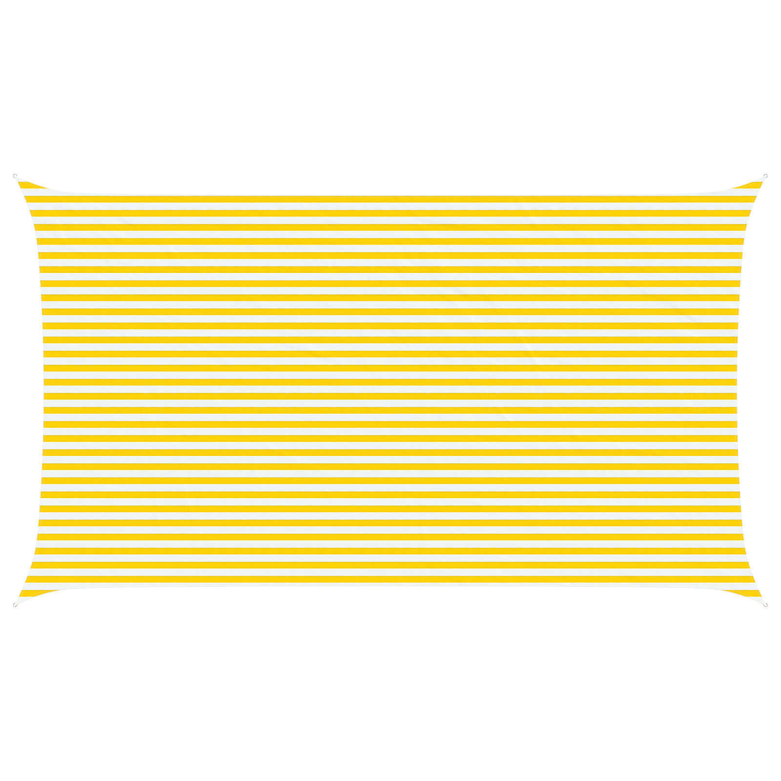 Zonneschaduwzeil Geel en Wit 7 x 4 m 100% Polyester Oxford image 2