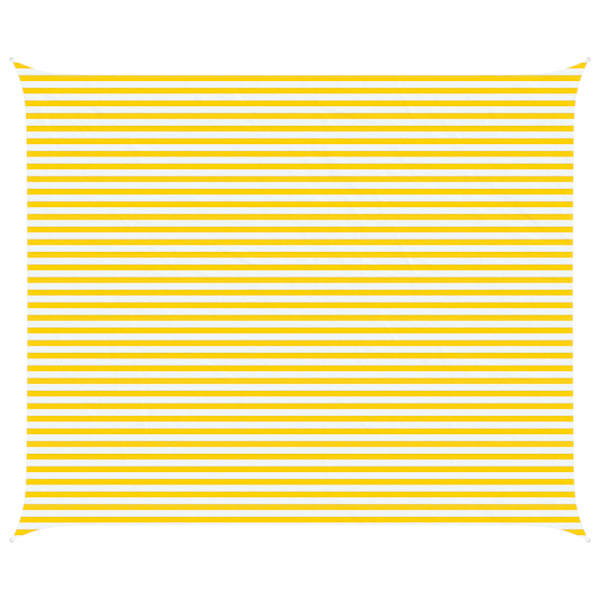 vidaXL P&auml;ikesepuri Kollane ja Valge 6 x 5 m 100% pol&uuml;ester Oxford