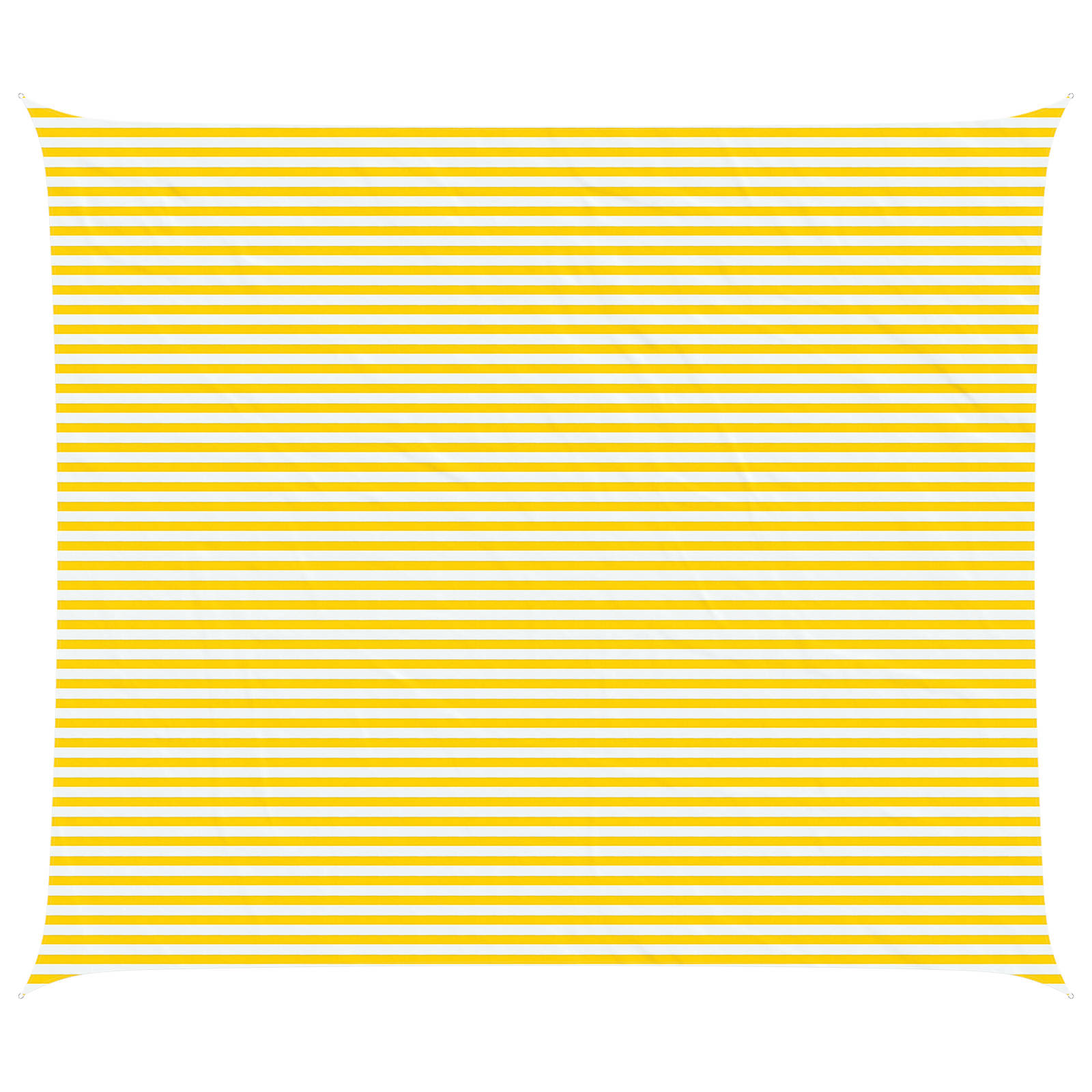 Zonneschaduwzeil Geel en Wit 7 x 6 m 100% Polyester Oxford image 2