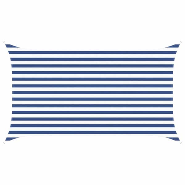 vidaXL P&auml;ikesepuri Sinine ja Valge 3,5 x 2 m 100% pol&uuml;ester Oxford