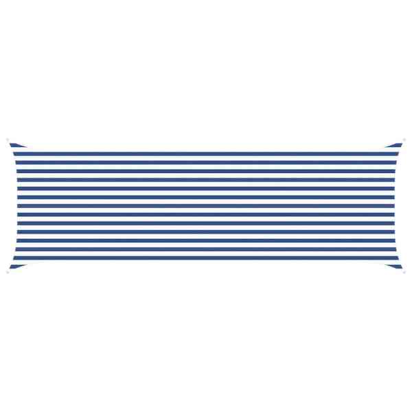 vidaXL P&auml;ikesepuri Sinine ja Valge 6 x 2 m 100% pol&uuml;ester Oxford