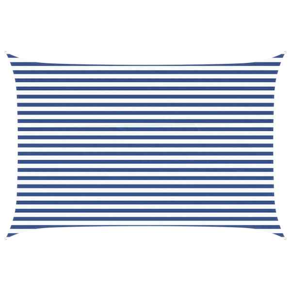 vidaXL P&auml;ikesepuri Sinine ja Valge 4,5 x 3 m 100% pol&uuml;ester Oxford