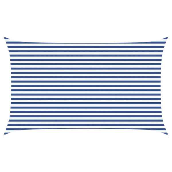 vidaXL P&auml;ikesepuri Sinine ja Valge 5 x 3 m 100% pol&uuml;ester Oxford