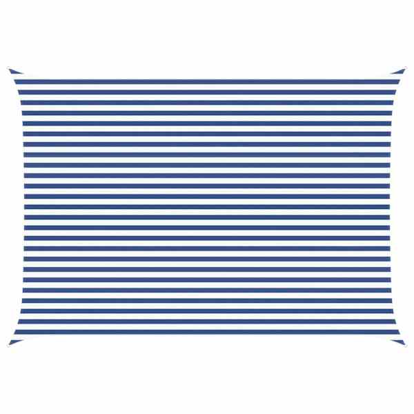 vidaXL P&auml;ikesepuri Sinine ja Valge 5 &times; 3,5 m 100% pol&uuml;ester Oxford