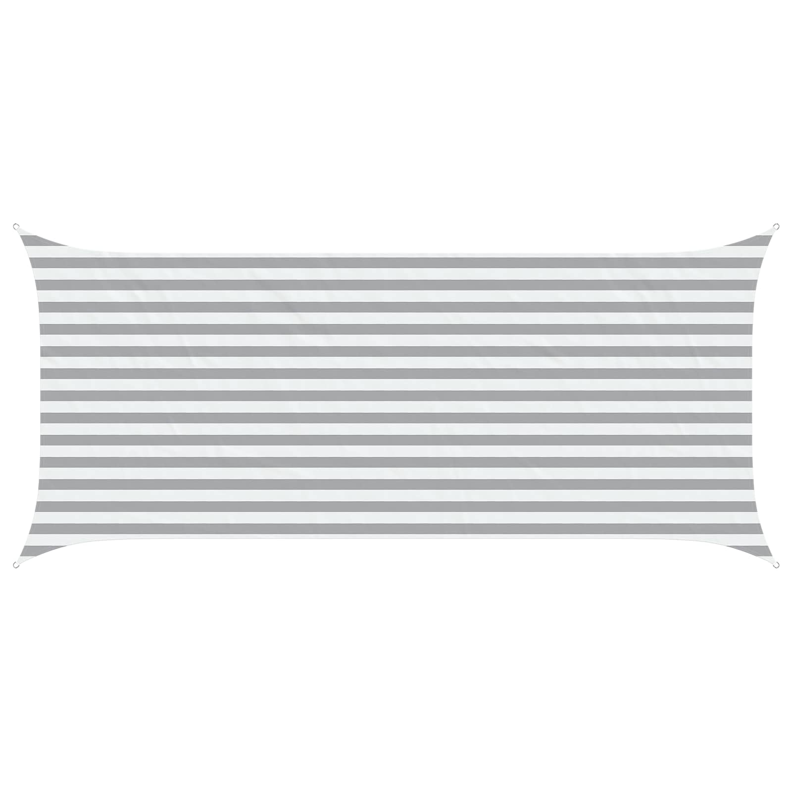 Zonneschaduwzeil Lichtgrijs en wit. 4,5 x 2 m image 2