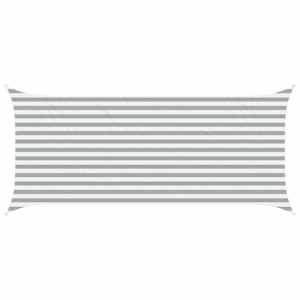 vidaXL P&auml;ikesepuri Helehall ja valge 4,5 x 2 m 100% pol&uuml;ester Oxford