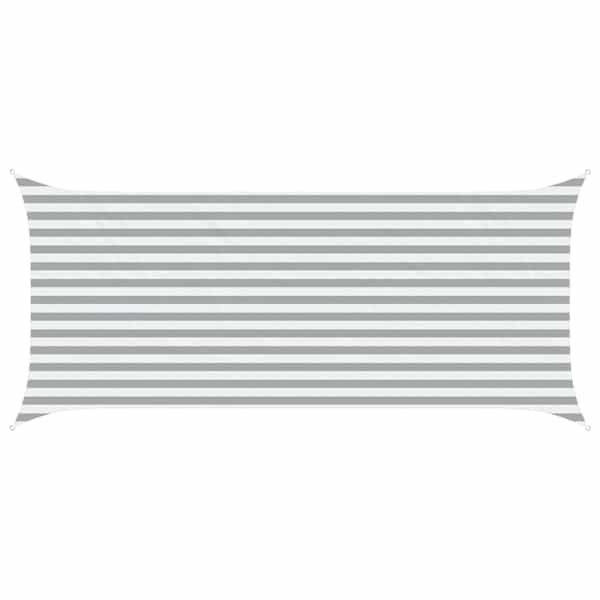vidaXL P&auml;ikesepuri Helehall ja valge 4,5 x 2 m 100% pol&uuml;ester Oxford
