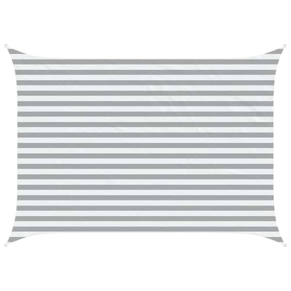 vidaXL P&auml;ikesepuri Helehall ja valge 3,5 x 2,5 m 100% pol&uuml;ester Oxford