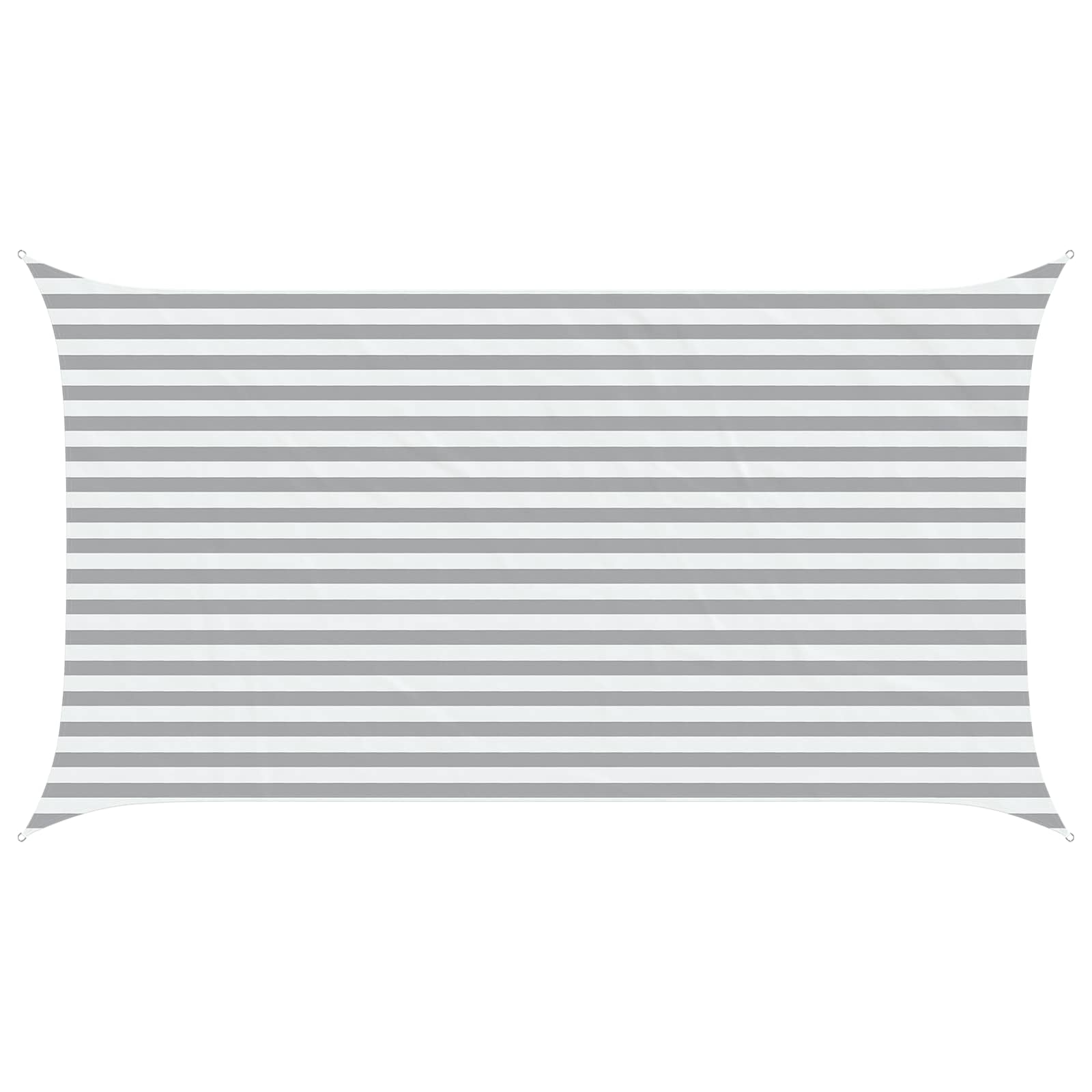 Zonneschaduwzeil Lichtgrijs en wit. 4,5 x 2,5 m image 2