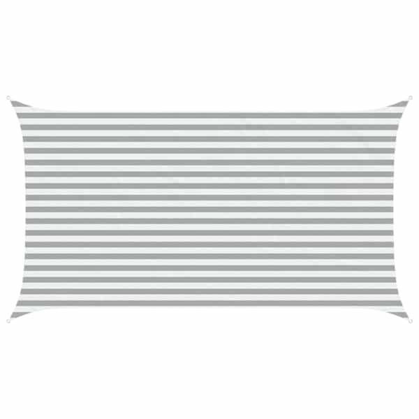 vidaXL P&auml;ikesepuri Helehall ja valge 4,5 x 2,5 m 100% pol&uuml;ester Oxford