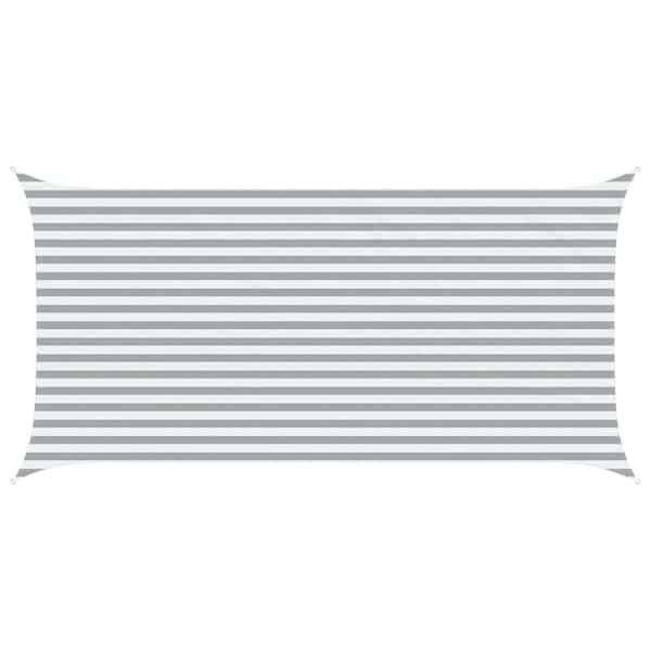 vidaXL P&auml;ikesepuri Helehall ja valge 5 x 2,5 m 100% pol&uuml;ester Oxford