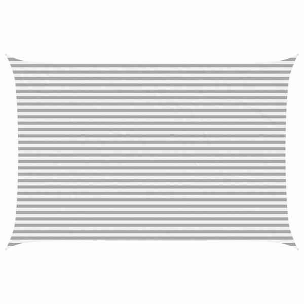 vidaXL P&auml;ikesepuri Helehall ja valge 6 x 4 m 100% pol&uuml;ester Oxford