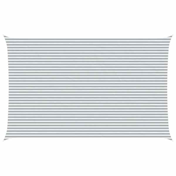 vidaXL P&auml;ikesepuri Helehall ja valge 8 x 5 m 100% pol&uuml;ester Oxford