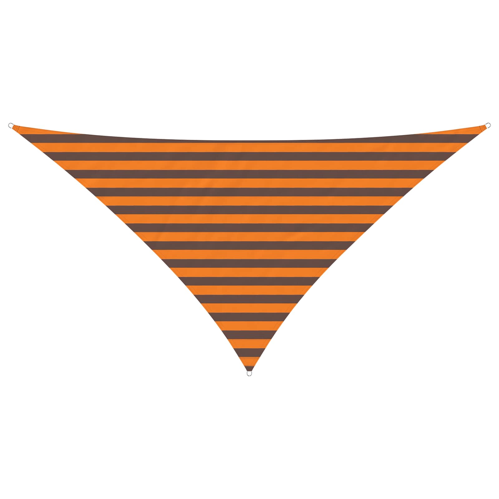 Buiten Zonneschaduwzeil Oranje en Bruin 2,5 x 2,5 x 3,5 m image 2