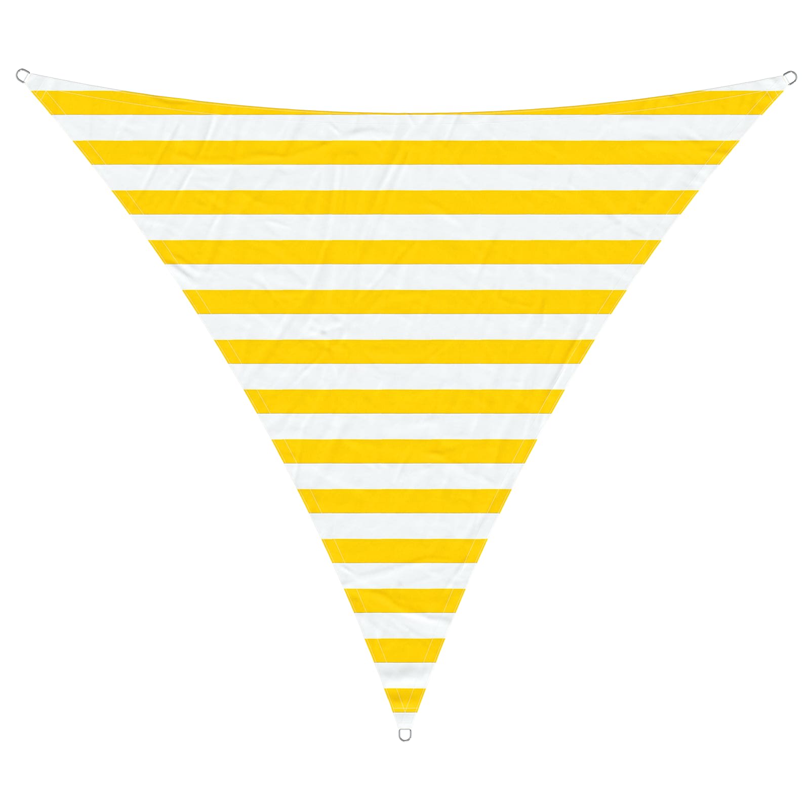 Buiten Zonneschaduwzeil Geel en Wit 2 x 2 x 2 m image 2