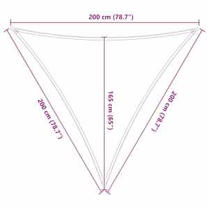 Sluneční plachta Žlutá a bílá 2 x 2 x 2 m 100% polyester Oxford - obrázek 10