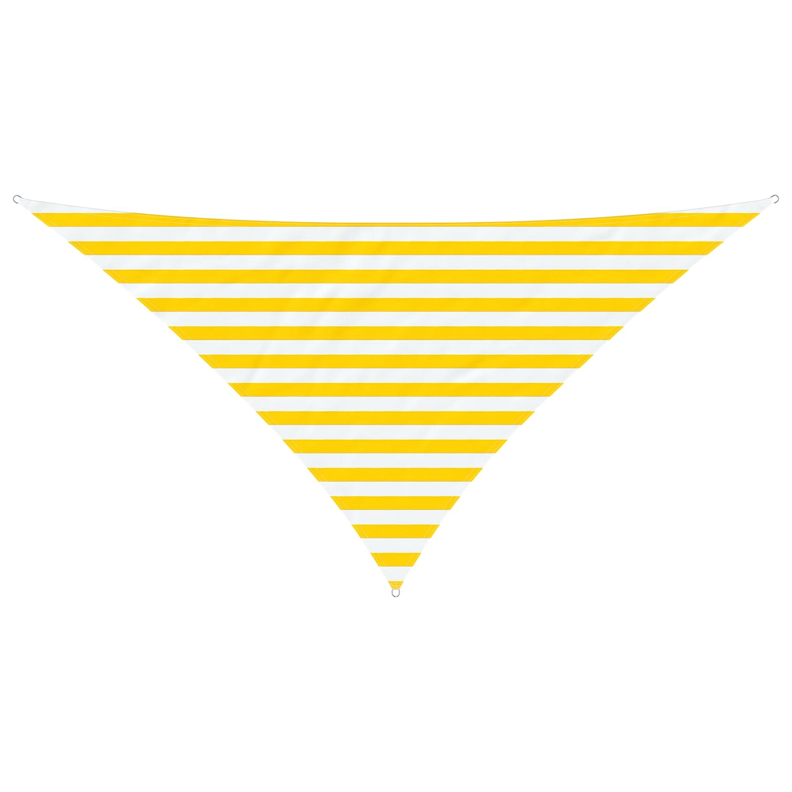 Buiten Zonneschaduwzeil Geel en Wit 2,5 x 2,5 x 3,5 m image 2