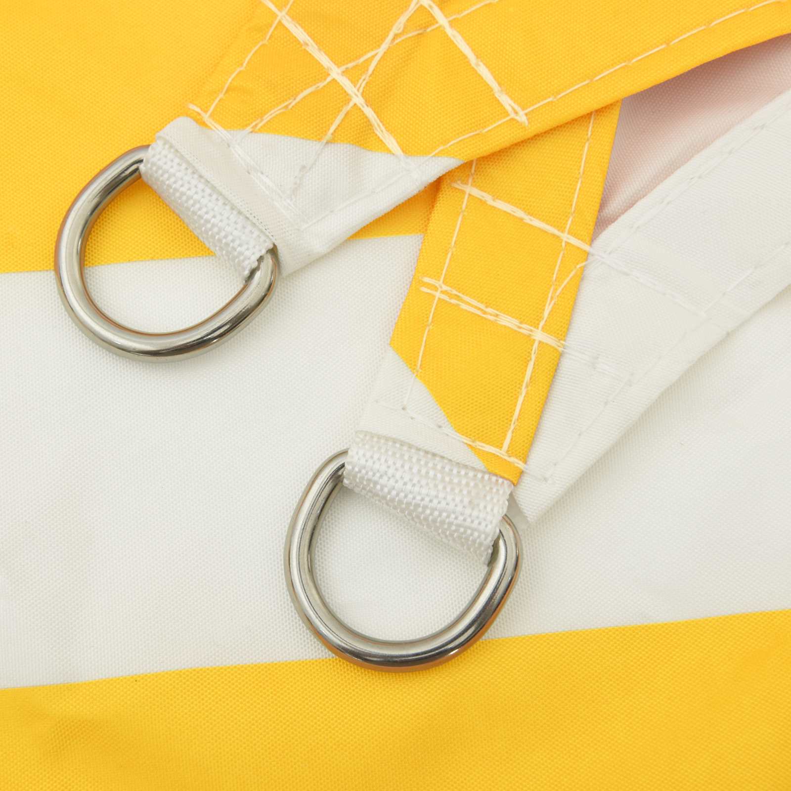 Buiten Zonneschaduwzeil Geel en Wit 3 x 3 x 3 m image 5