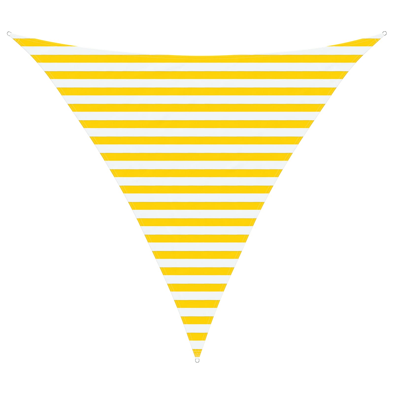 Buiten Zonneschaduwzeil Geel en Wit 3 x 3 x 3 m image 2