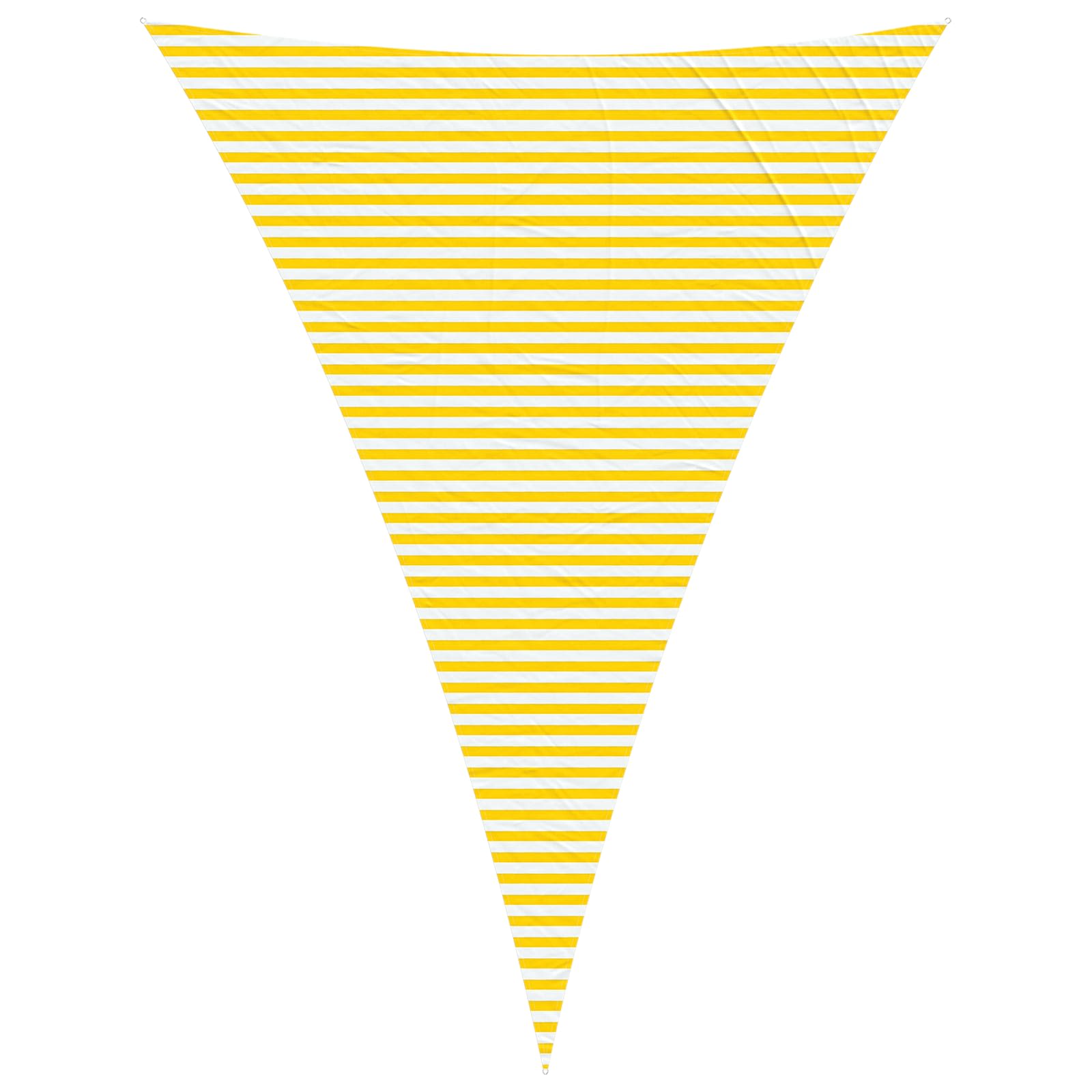Buiten Zonneschaduwzeil Geel en Wit 5 x 7 x 7 m image 2