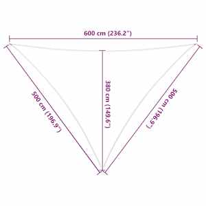 Sluneční plachta Žlutá a bílá 5 x 5 x 6 m 100% polyester Oxford - obrázek 10