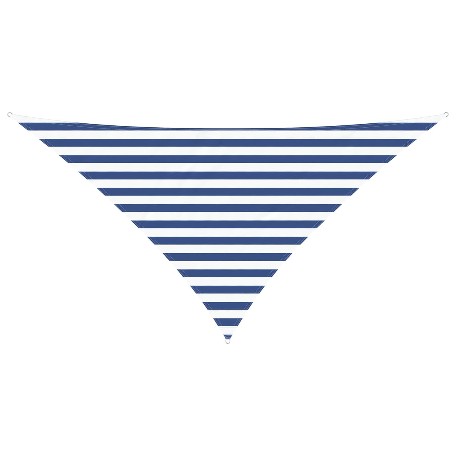 Buiten Zonneschaduwzeil Blauw en Wit 2,5 x 2,5 x 3,5 m image 2