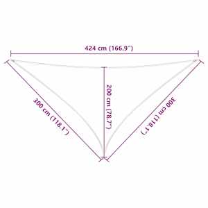 Sluneční plachta Modrá a bílá 3 x 3 x 4,24 m - obrázek 10