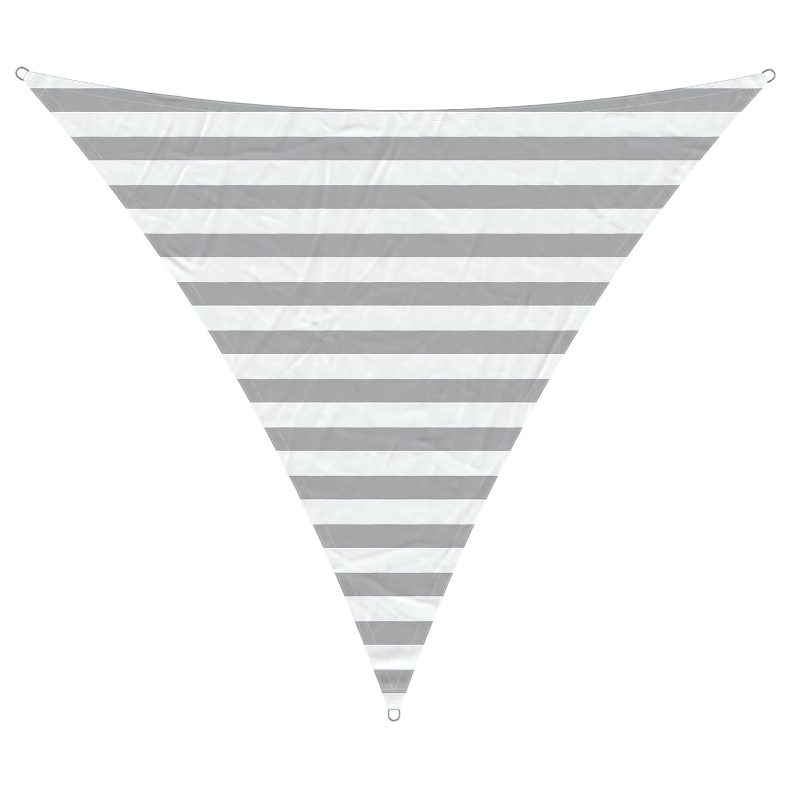 Buiten Zonneschaduwzeil Lichtgrijs en wit. 2 x 2 x 2 m image 2