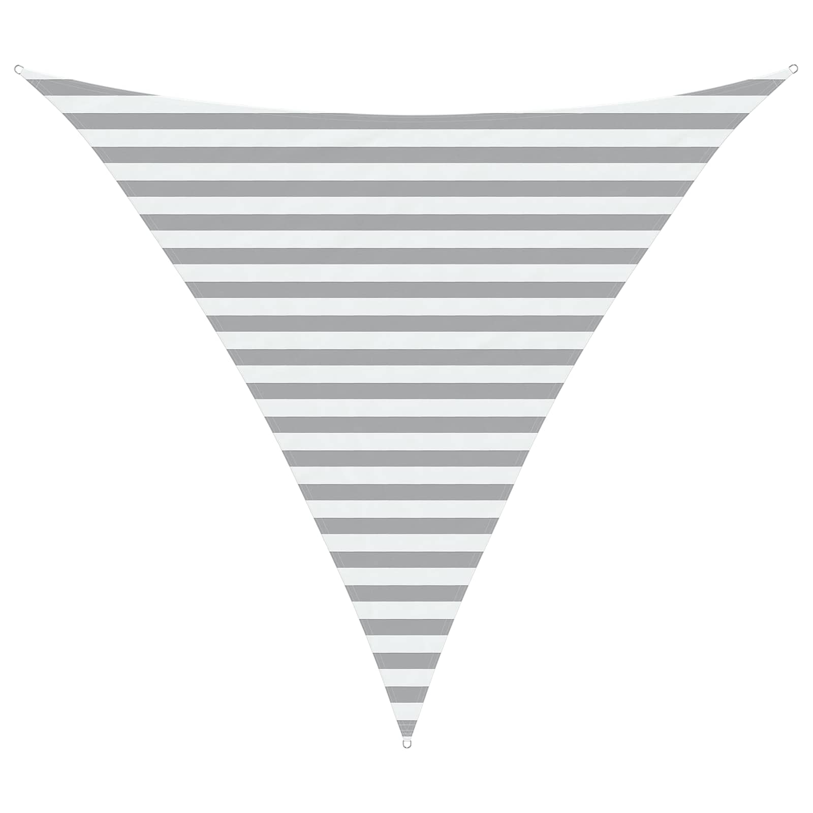 Buiten Zonneschaduwzeil Lichtgrijs en wit. 3 x 3 x 3 m image 2