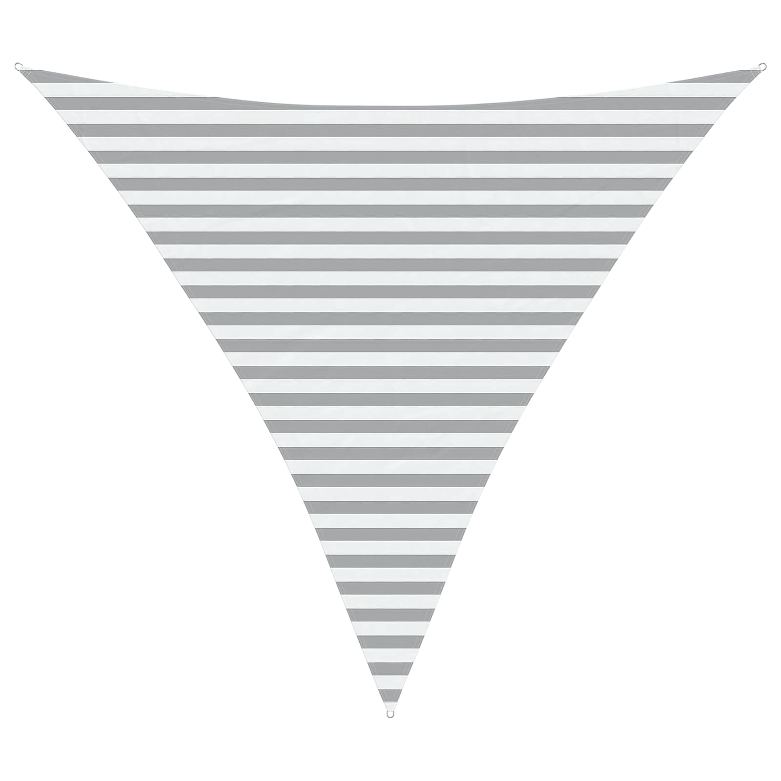 Buiten Zonneschaduwzeil Lichtgrijs en wit. 3,6 x 3,6 x 3,6 m image 2