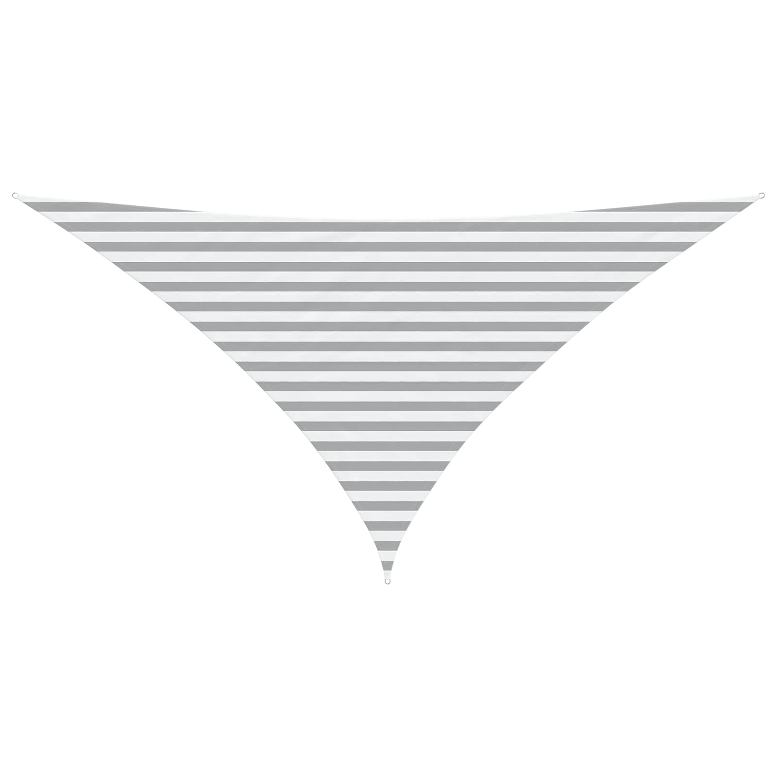 Buiten Zonneschaduwzeil Lichtgrijs en wit. 3,5 x 3,5 x 4,9 m image 2