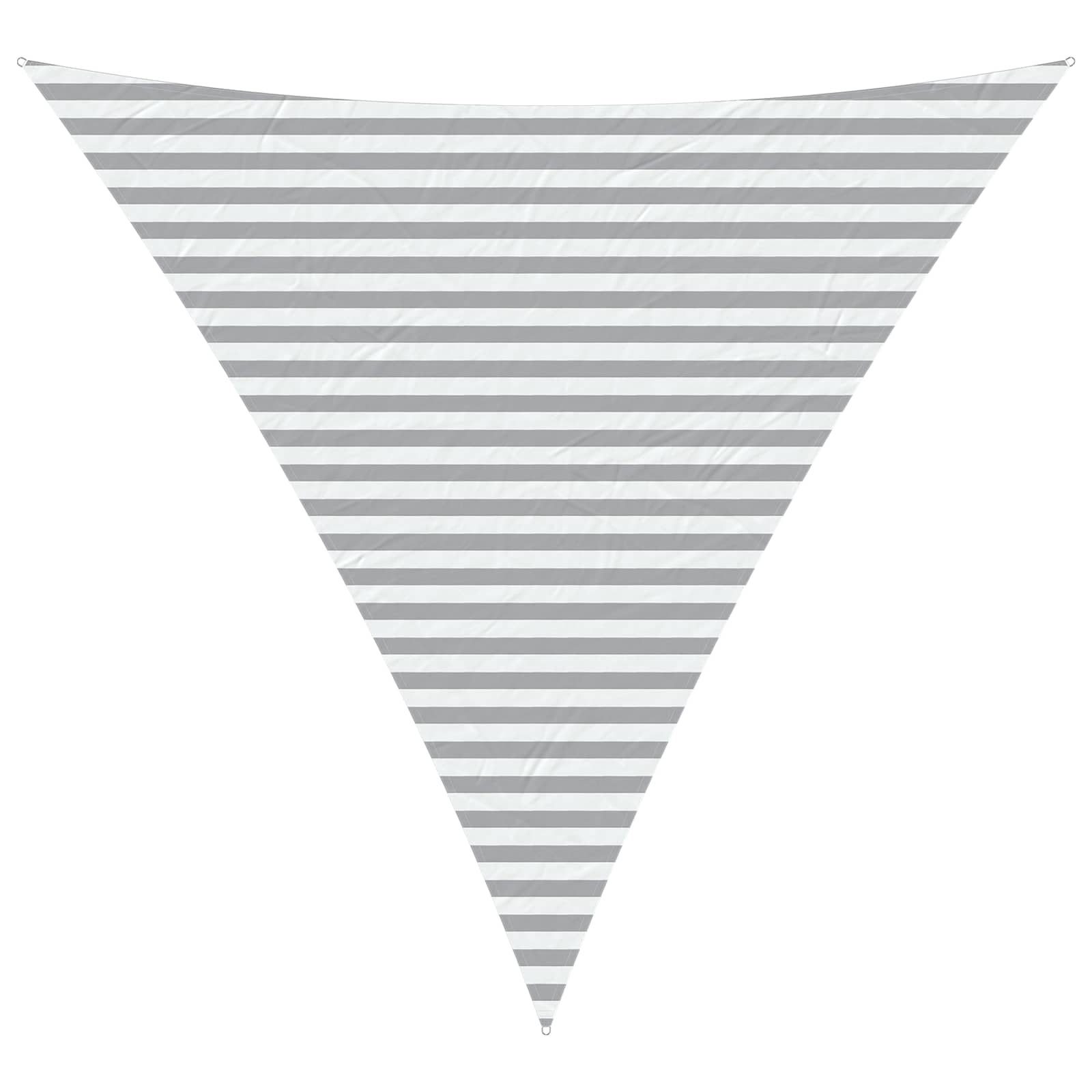 Buiten Zonneschaduwzeil Lichtgrijs en wit. 4 x 4 x 4 m image 2