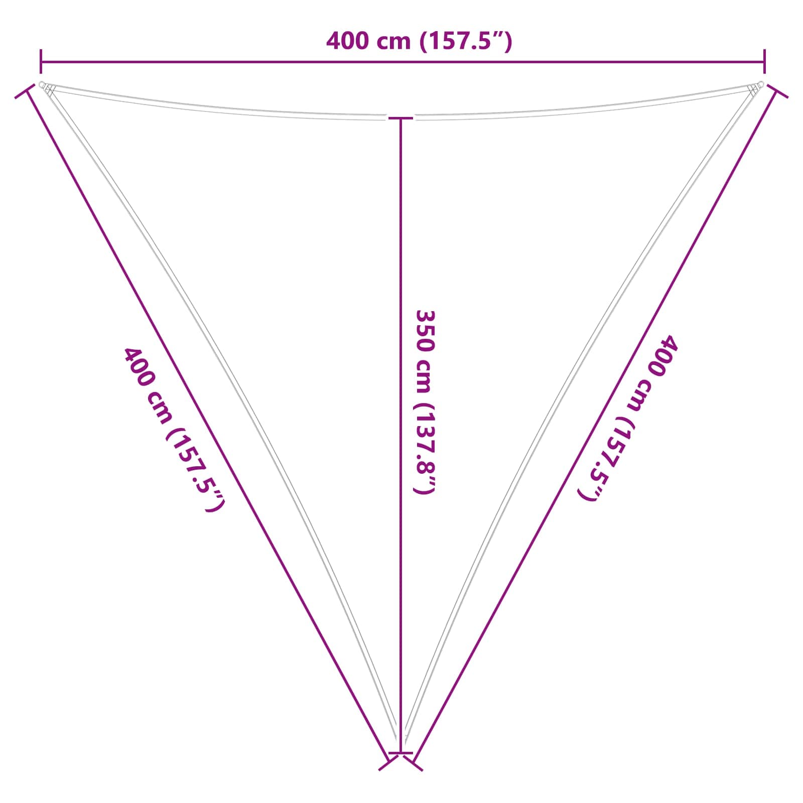 Buiten Zonneschaduwzeil Lichtgrijs en wit. 4 x 4 x 4 m image 10