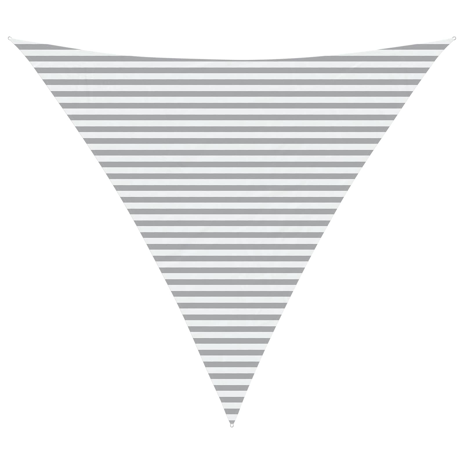 Buiten Zonneschaduwzeil Lichtgrijs en wit. 5 x 5 x 5 m image 2