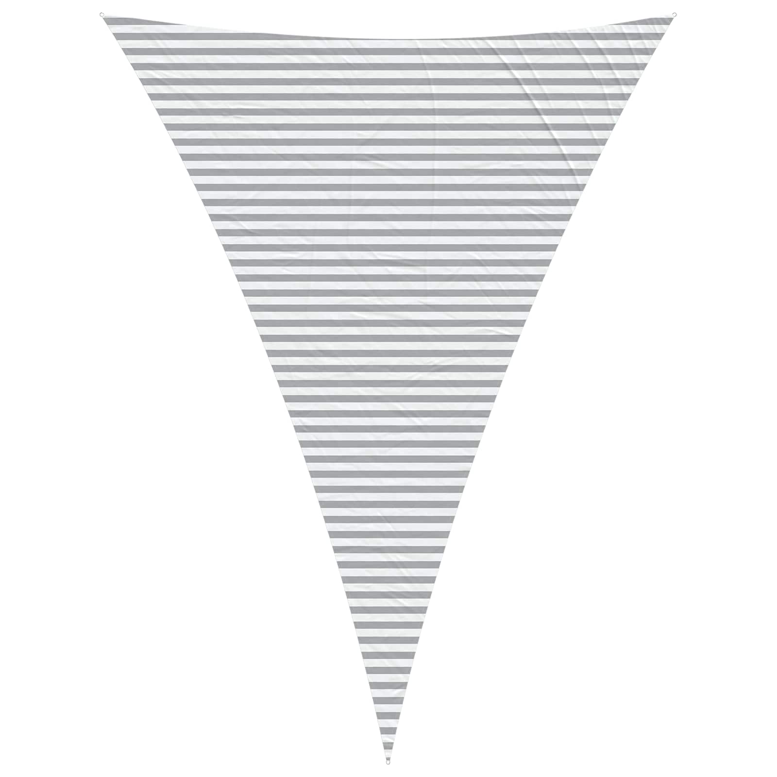 Buiten Zonneschaduwzeil Lichtgrijs en wit. 5 x 7 x 7 m image 2