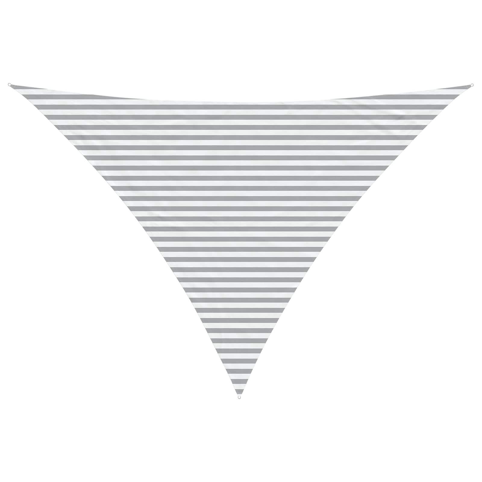 Buiten Zonneschaduwzeil Lichtgrijs en wit. 5 x 5 x 6 m image 2